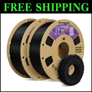 Versatile TPU Filament 1.75mm, 1kg Spool Black - Ideal for Creative 3D Printing - Picture 1 of 10