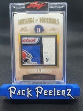 2021 LEAF ART OF SPORT MUSEUM OF MATERIALS DREW BLEDSOE LAUNDRY TAG RELIC #1/1
