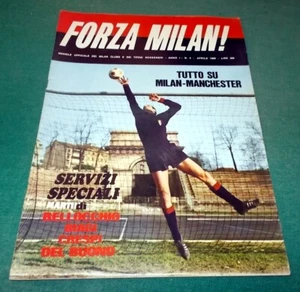 FORZA MILAN anno I n.4 Coppa Campioni Semifinale April 1969 Milan-Manchester 2-0 - Imagen 1 de 6