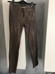 J BRAND DAMEN HOSE GR. 25 LEDER BRAUN - Bild 1 von 14