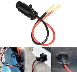 14365-6 12Volts 8 Gauge 2 Wire Male Trolling Motor Connector For Marine Boat - Picture 1 of 8