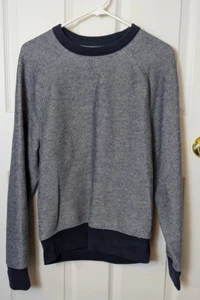 J.Crew dunkelblau weiß Ringer Sweatshirt Gr. Small Freizeit Pullover Baumwolle - Bild 1 von 5