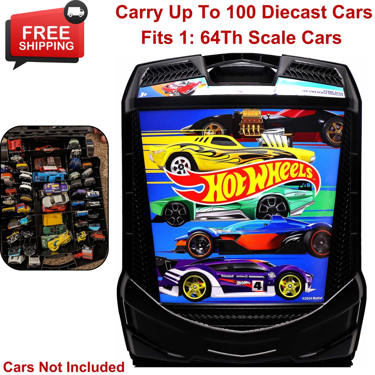 hot wheels 100 car carrying case products for sale | eBay