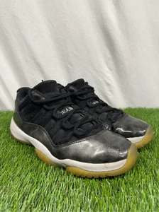 Air Jordan 11 Retro Low Barons Black Gray Sneakers 528895-010 Men's 9 - Picture 1 of 9