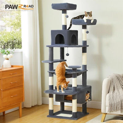 Katzen Kratzbaum Kletterbaum Katzenbaum Sisal Katzenkratzbaum Spielbaum Stabil - Bild 1 von 4