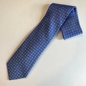 MICHAEL KORS, Dark Navy Blue Neck Tie w/ Light Blue Polka Squares, NWT, $69.50 - Picture 1 of 3