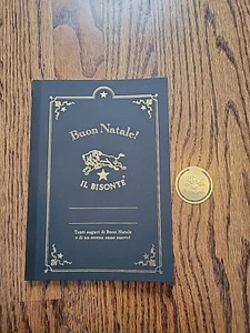IL BISONTE Book Notebook Journal With Coin Buon Natale! Italian Italy Planner - Picture 1 of 8