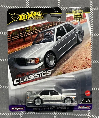 Hot Wheels Premium Modern Classics 1990 Mercedes Benz 190 E 2.5-16 Evolution II - Image 1 of 2