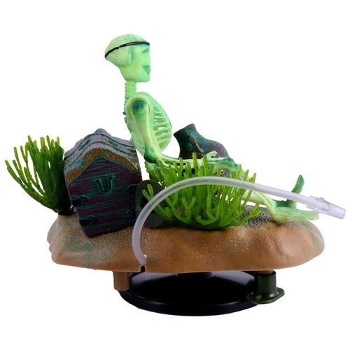 Skeleton Aquarium Decor Fish Tank Landscaping Airoperated Ornament