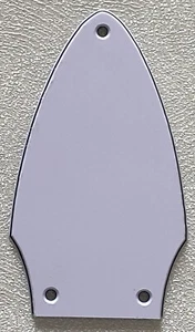 Custom For Gibson Flying V Truss Rod Cover & Gold Foil Decal White - Picture 1 of 7