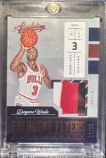 Dwyane Wade 2016-17 Panini Absolute 10/10 1/1 3 Color Game Used Patch Heat 🔥