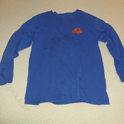 Mossy Oak Boys Blue Orange Logo Shirt Boys •Size XL• Outdoor Hunting Fishing - Image 1 of 4