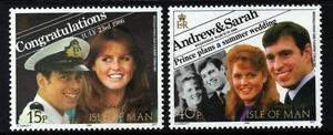 ISLE OF MAN QE II 1986 Royal Wedding Set SG 326 & SG 327 MINT - Bild 1 von 2