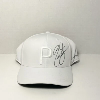 Rickie Fowler Signed Autographed Puma White Snap Back Hat Brand New / Clean - Image 1 of 4