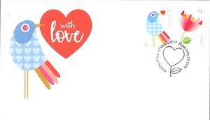 Australia With Love 2018 conjunto de 2 cubiertas de primer día, muy buen estado - Imagen 1 de 1