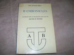 1965 ANCHOR BIBLE II Chronicles Old Testament Notes Jacob Myers 1st Ed HC/DJ - Imagen 1 de 4