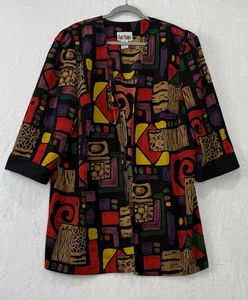 Kari's Korner Women's Vintage Colorful Lightweight Open Cardigan Size 20 - Bild 1 von 10