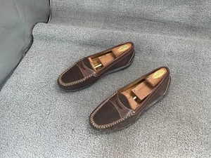 Martin Dingman Driving Penny Halbschuhe Schuhe Herren 8,5 Braun Wildleder Leder - Bild 1 von 7