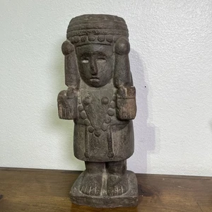 Statua Dio Arte Popolare Argilla Ceramica Terracotta Inca Maya Azteca Vintage - Foto 1 di 21