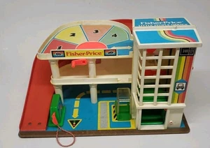 1980s Fisher Price Little People Parking Garage Playset #2504  - Picture 1 of 10