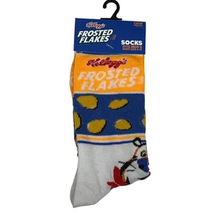 Kellogs Frosted Flakes Cereal Socks Crazy Fun Wacky Novelty Gift Graphic Mens - Picture 1 of 3