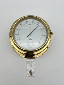 Barigo Hygrometer Messing Ø18,5cm ⚓️ Schiff Deko Marine Nautik Vintage EG - Bild 1 von 6