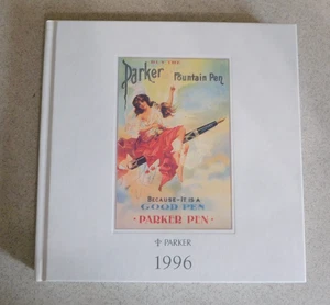 Vintage Parker Pen Book Calendar Planner 1996 New - Foto 1 di 7