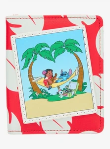Disney Her Universe Lilo & Stitch Hawaii Postkarte Mini Druckknopfverschluss Geldbörse Neu mit Etikett - Bild 1 von 6
