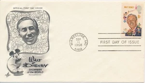 #1355 single Walt Disney Artcraft cachet First Day cover - Picture 1 of 1