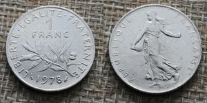 Coin France - 1978 - 1 franc Semeuse O.Roty (C854) - Picture 1 of 3