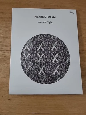 Nordstrom Brocade Tights Black Size M/L  - Image 1 of 4