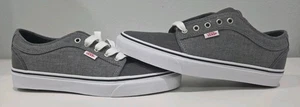 New Vans Chukka Low Chambray Mens Size 9 Black Grey Skate Shoes - Picture 1 of 8