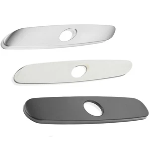 10" Edelstahl Wasserhahnplatte Loch Wasserhahn Abdeckung Deckplatte Küche Spüle - Bild 1 von 10