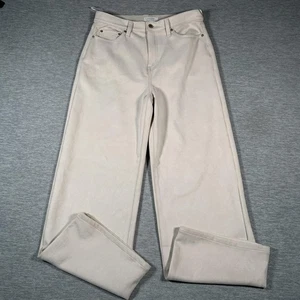 Banana Republic Hose Damen 10 beige ultrahoch weites Bein Stretch 5-Pocket - Bild 1 von 13