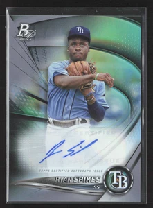 2022 Bowman Platinum Ryan Spikes Prospect Autograph Auto #TOP-84 Rays - Picture 1 of 2