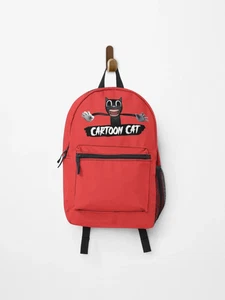 Personalized Cartoon Cat - red Backpack, Gift For Kids - Picture 1 of 1