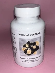 Supreme Nutrition Mucuna Supreme, 90 Pure Cowhage Vegetarian Capsules Exp 01/28 - Bild 1 von 4