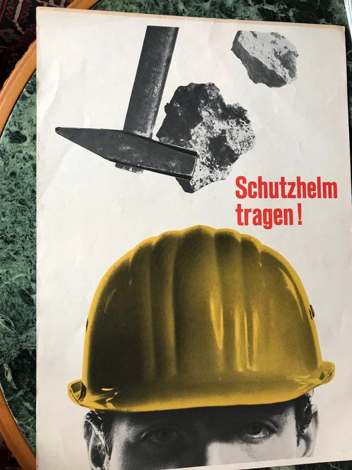 DEUTSCHE BUNDESBAHN, UNFALLVERHÜTUNGSBILD: 50/60 Jahre ca 40 x 60 cm ungefalten - Bild 1 von 1