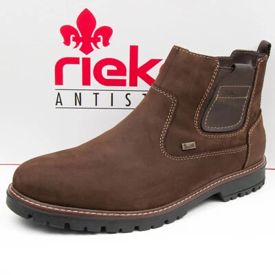 Rieker Herrenschuhe Winter Stiefel Leder Braun F3660-25 RiekerTEX Gefüttert - Bild 1 von 4