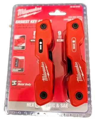 Milwaukee 48-22-2183 SAE & Metric Folding Hex Key Set w/ Easiest Key Access - Image 1 of 4