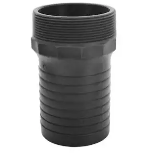 Combination (KC) Nipple Fitting, 1-1/2" Hose Shank x 1-1/2" Male NPT, Polypro... - Picture 1 of 1