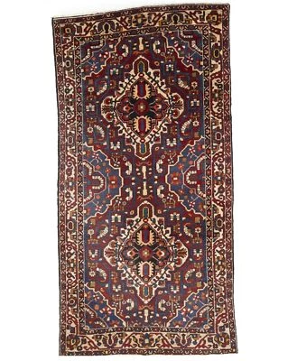 5X10 ft Hand-Knotted Vintage Oriental Runner Floral Tribal Design Wide Wool Rug - Image 1 of 4