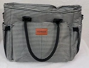 Bolsas de almuerzo para mujer/caja aislada para adultos/grandes a prueba de fugas, rayas usadas  - Imagen 1 de 6