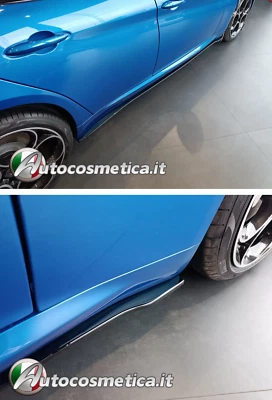 SOTTO MINIGONNE ADATTE PER ALFA ROMEO GIULIA 2015+ IN ABS NERO LUCIDO - Immagine 1 di 4