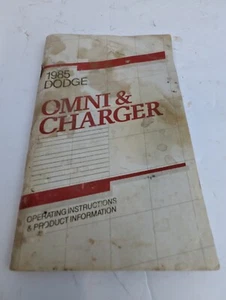 1985 Dodge Charger Omni Shelby GLH turbo Owners Manual - Picture 1 of 3