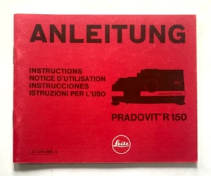 Leitz / Leica Pradovit R 150 Anleitung DE,ENG,FRA,#3892 - Bild 1 von 2