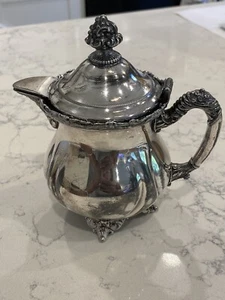 Vintage William Rogers WR Quadruple Silver Plate New York #912 CREAMER With Lid - Picture 1 of 14