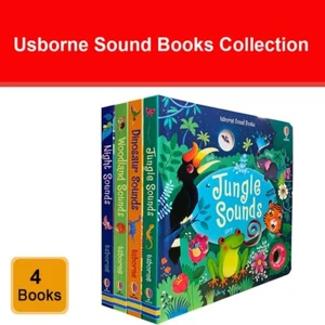 Usborne Sound Books Collection 4 Books Set (Series 1) Jungle Sounds, Dinosaur - Picture 1 of 3