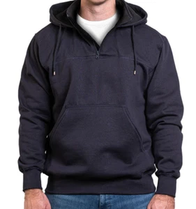 Game Sportswear 8525 The Heavyweight Hooded Work Shirt NAVY 2XL - Picture 1 of 4