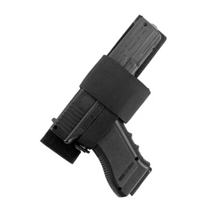 Adjustable Pistol Holster with Hook Loop Botton Snap Closure Righthand Holster - Picture 1 of 8